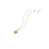 European and American retro metal flower pendant necklace female niche design temperament versatile collarbone chain necklace