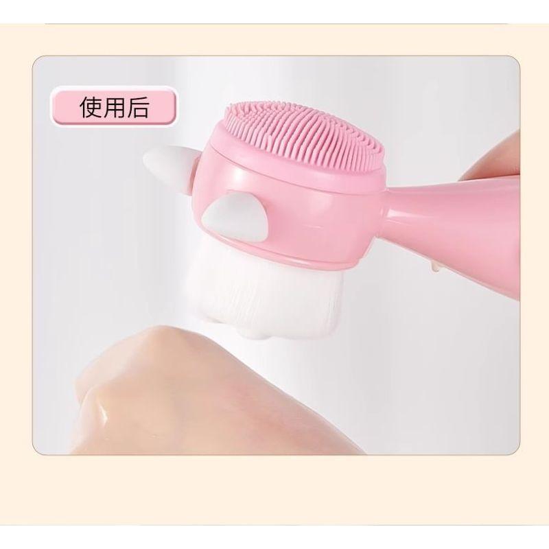 Trikeel - Animal Ear Dual Side Face Wash Brush (Various Designs)