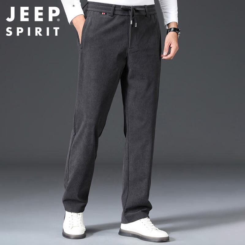 JEEP SPIRIT Men's Autumn/Winter Corduroy Business Casual Pants
