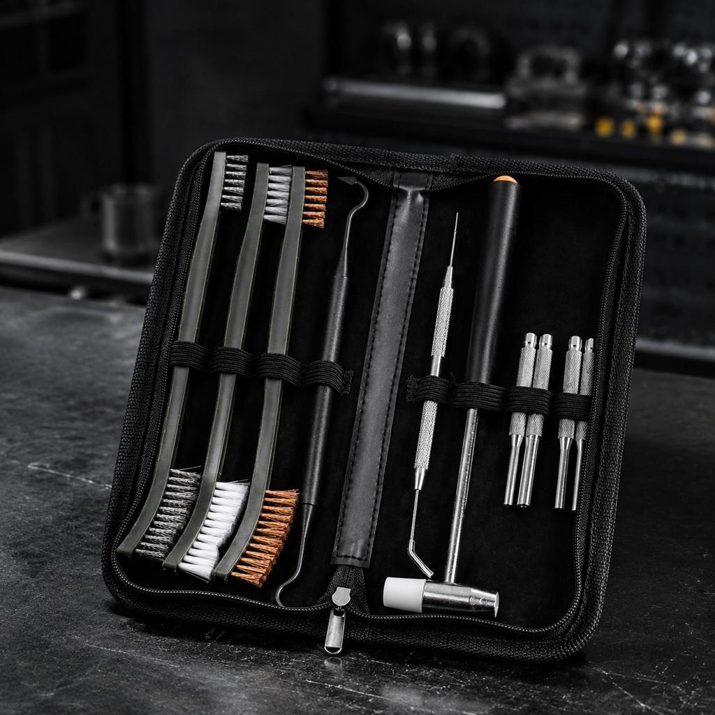 Rust Removal Tool Set with Brush Heads Compact for Workshops