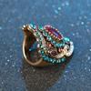 Vintage  European Retro Ethnic Style Full of Inlaid Zircon Women's Fashion Personalized Ring Jewelry Fashion Accessories New