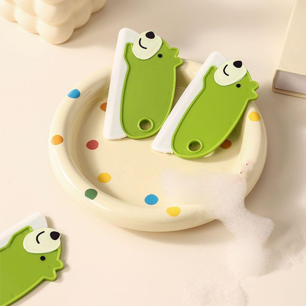Durable Silicone Squeegee Cartoon Bear Versatile Water Scrubber Water Puer Glass Cleaner Tool for Batoom Toilet Desktop