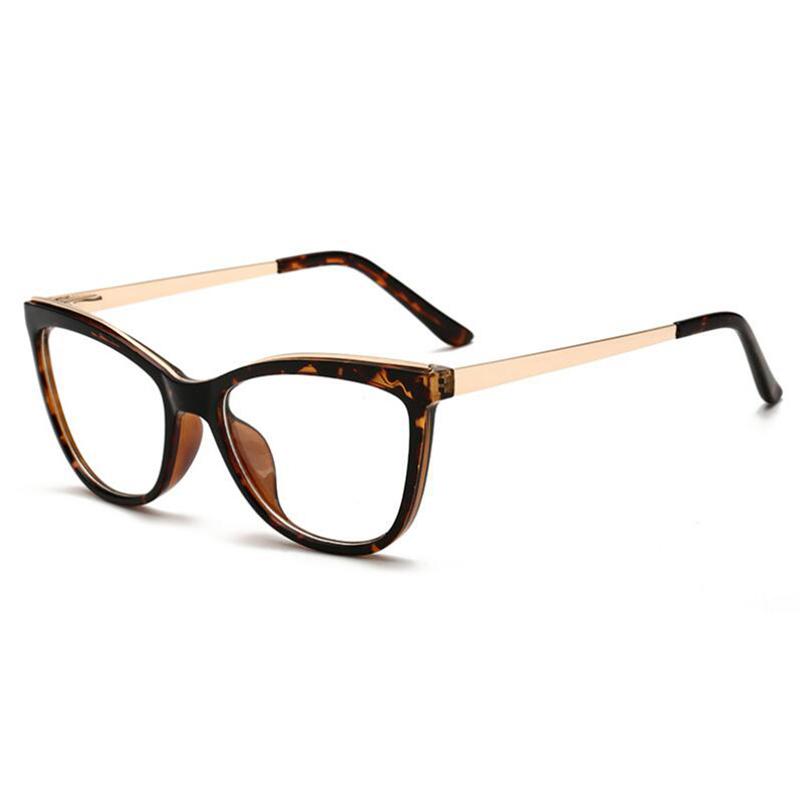Fashion Cat Eye Anti Blue Light Glasses Women Spring Leg Prescription Eyeglasses Female 0 To -6 0 Diopter
