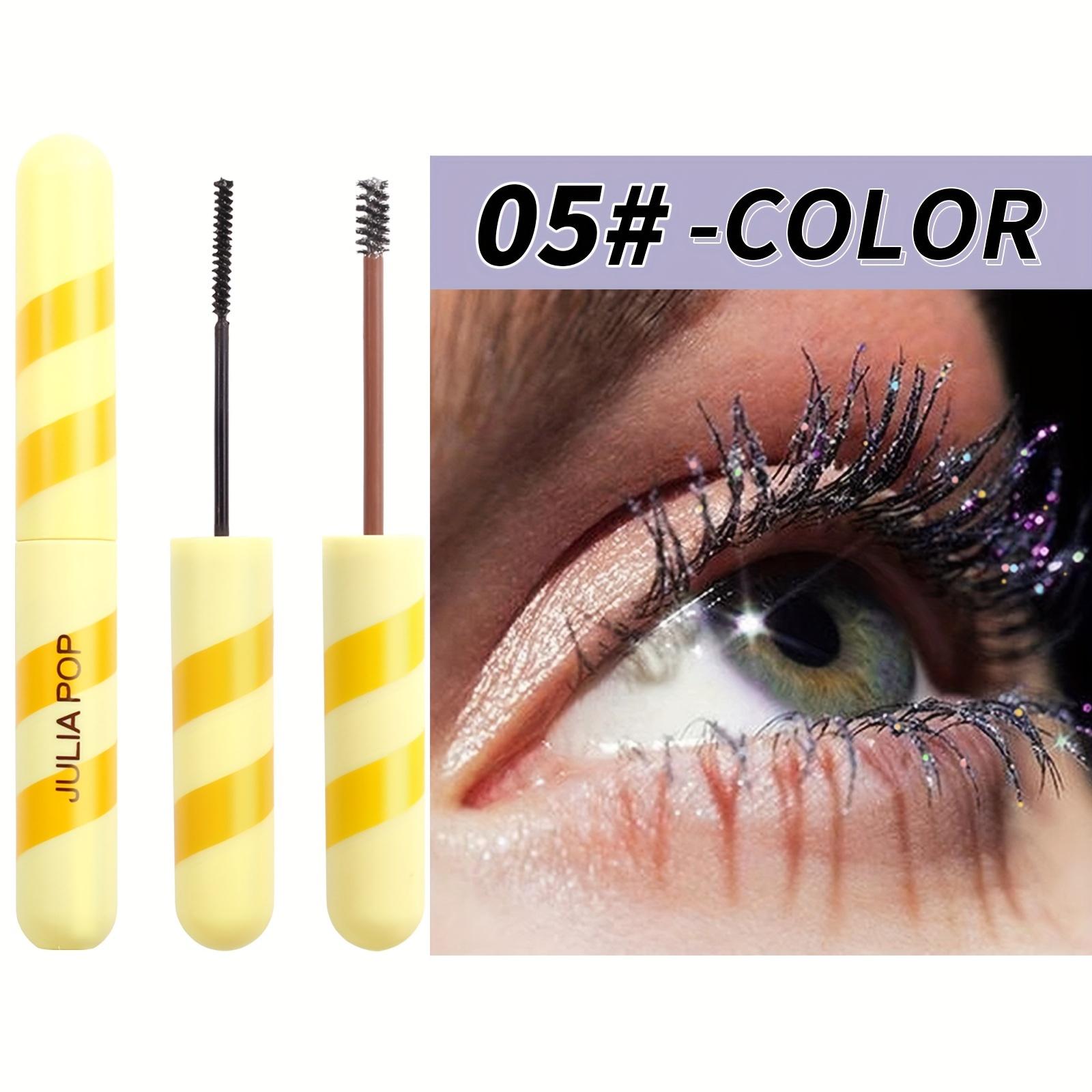 

Тушь для ресниц Fine Glitter Mascara, водостойкая, густая, длинная и подкрученная, создающая глубокий и очаровательный макияж глаз Colored Diamond Sequins