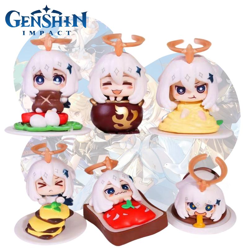 Paimon Genshin Impact Figure Model Toy Set Anime Doll Desk Decoration Kids Gifts