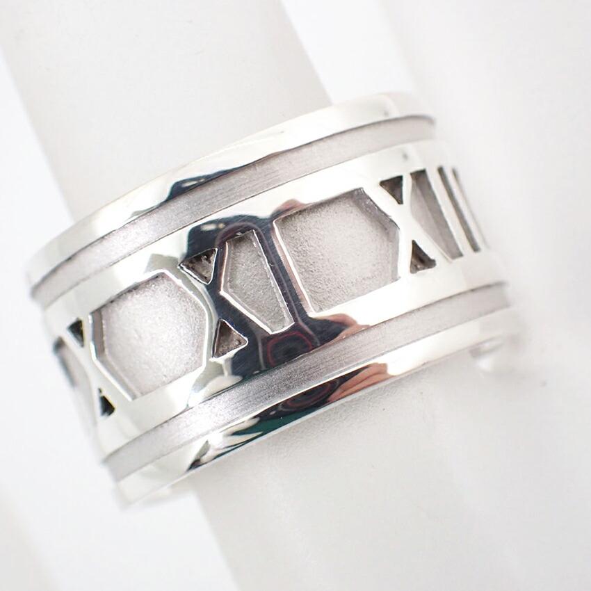[Used] TIFFANY 925 Atlas Wide Ring / Size 14 / J45-1