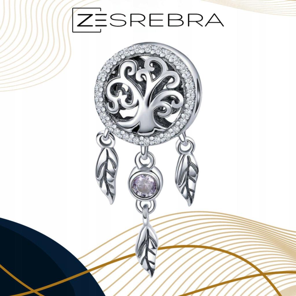 Dreamcatcher Charms 925 Bead Pendant Zircons Beads Tree