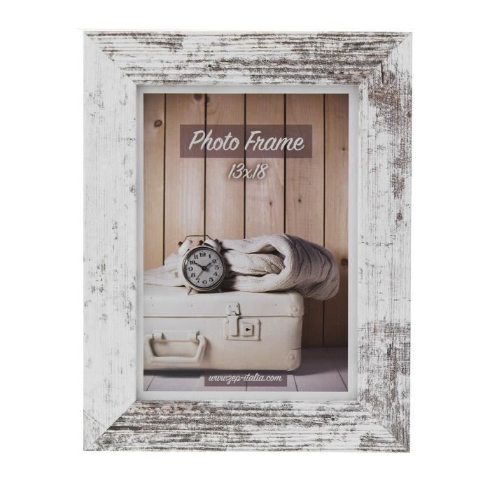 Zep cadre photo nelson 6 - 30x40 cm - blanc vieilli - bois