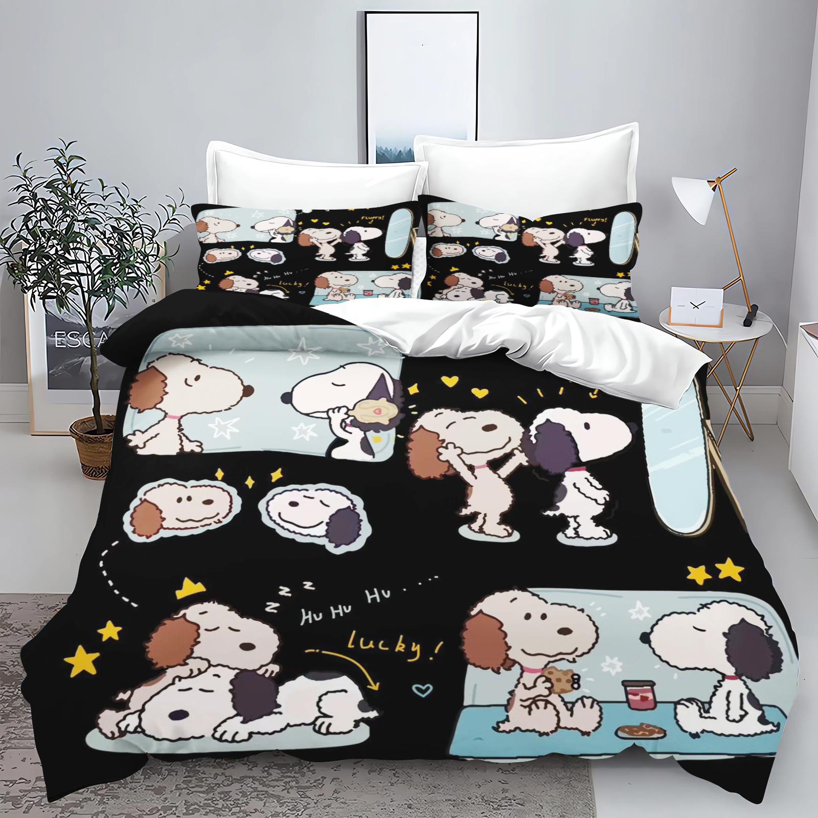 Snoopy 3 daļu 1 palaga pārvalka