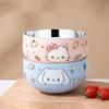 Anti-scalding Stainless Steel Children's Bowl Double Layer Rice Bowl Tableware Ramen Bowl  Soup