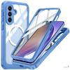 Samsung A57 Wasserdichte Magnetische Hülle - Vollständige Abdeckung, Sturzsicher, Integrierter Displayschutz, Transparente A56 5G Schutzhülle.