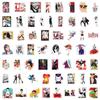55-Piece DANDADAN Cartoon Graffiti Stickers - DIY Waterproof Decoration for Bags & Helmets
