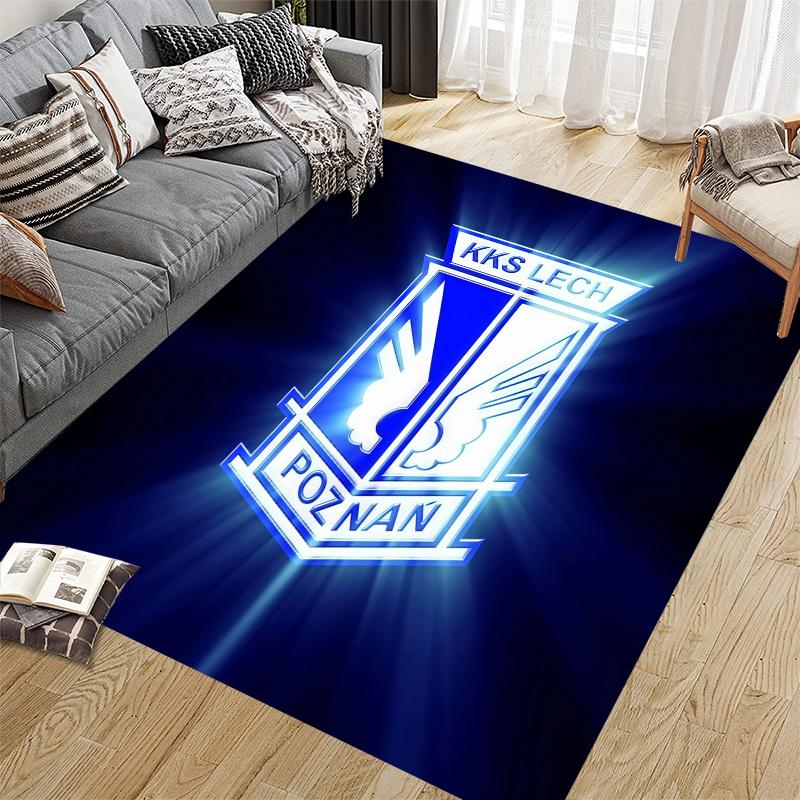 Lech Poznań Home Sofa Decoration for Living Room & Bedroom, Non‑Slip Play Flannel Floor Mat for Game Room