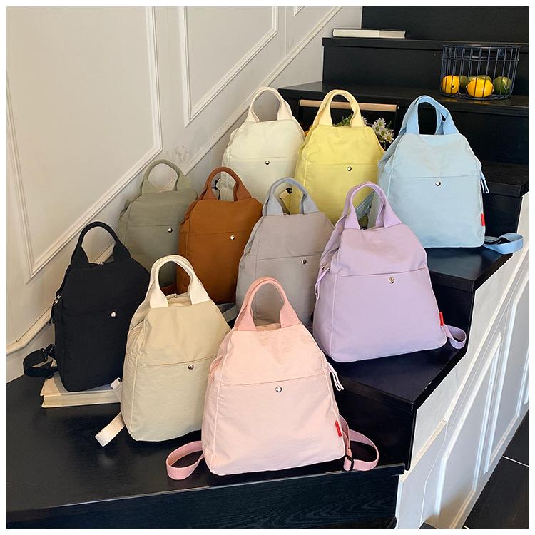Schoolbag New Macaron Backpack Multifunctional Lightweight Dopamine Casual Fashion Commuter Versatile Portable Shoulder Bag