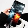 Fashionable football cool Phone Case For Samsung A73 A72 A71 A55 A54 A53 A52 A51 A13 A22 A16 A15 A12 A14 A26 A07 5G Black