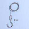 Adjustable Automatic Wire Rope Spring Hook Clothesline Picture Hanging Suspension Code Cable With Curved Hook