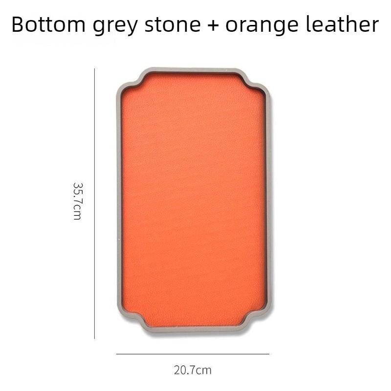 Stone Tray Luxury Rectangular Cement Storage Trays Removable Perfume Tray Multifunction Organizers Trays Modern Decoration
