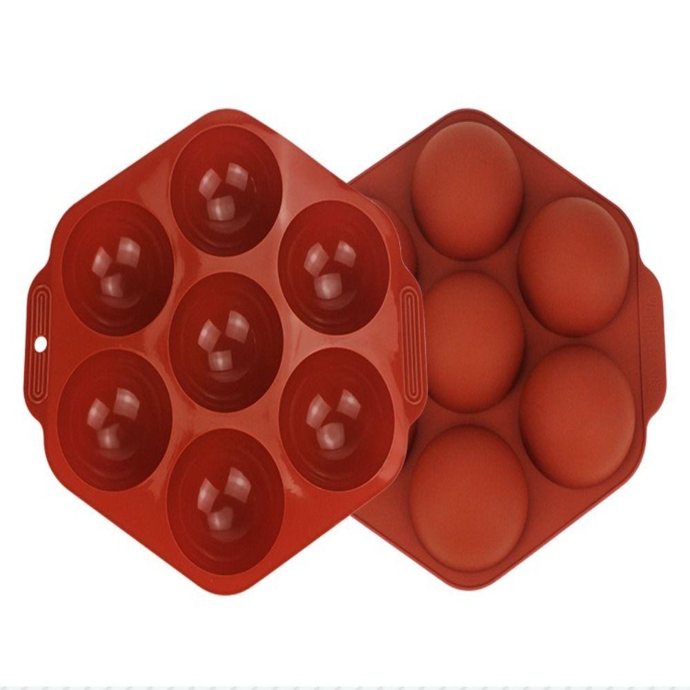 7 Holes Silicone Mold Food Grade Silicone Half Sphere Mold Chocolate Mold  For Cake Decorating