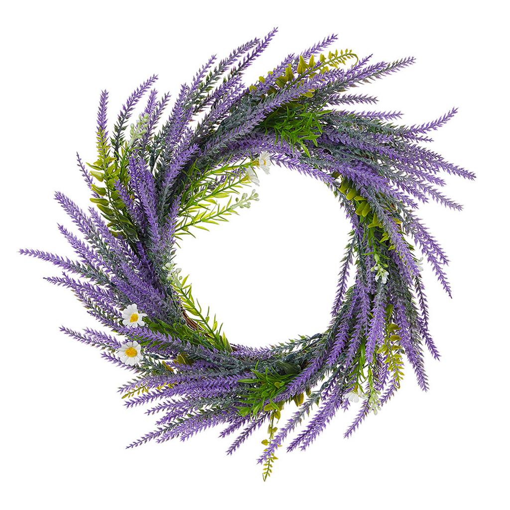 Decorative Spring Flower Wreath with Wildflowers and Berries Garlands for Garden Decoration Seasonal Accessories