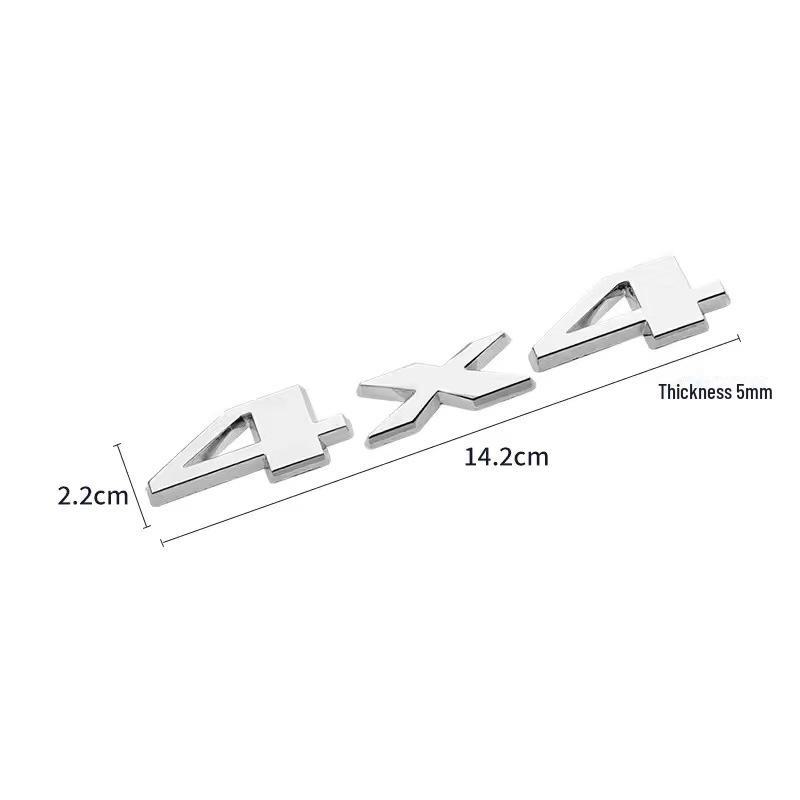 

3D-наклейка на внедорожник 4X4 из металла - значок Wrangler Compass Tail серебряный