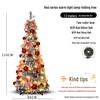 Retractable Folding Christmas Tree with Lights - Easy Setup for a Cozy Holiday Atmosphere