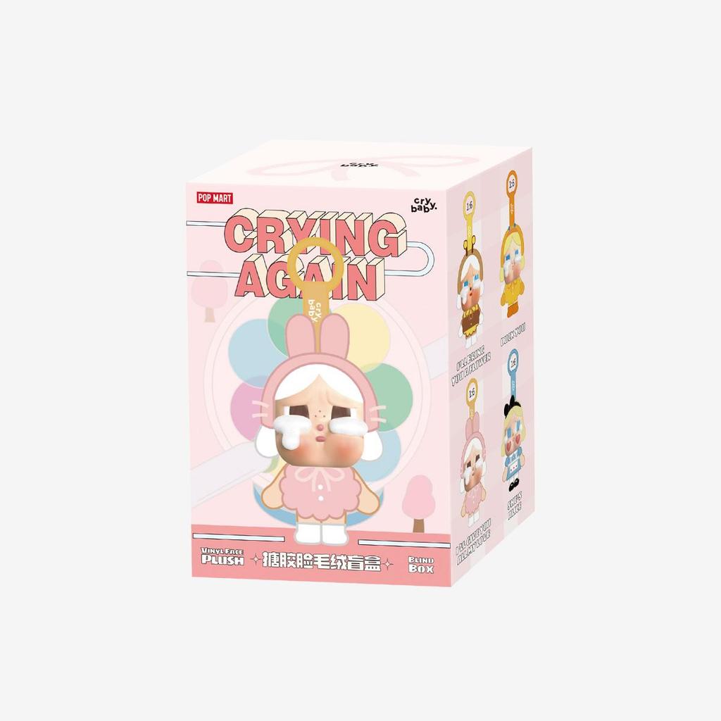 POP MART CRYBABY Crying Again Series-Vinyl Face Plush Blind Box (Single Pack / 6-Piece Set)