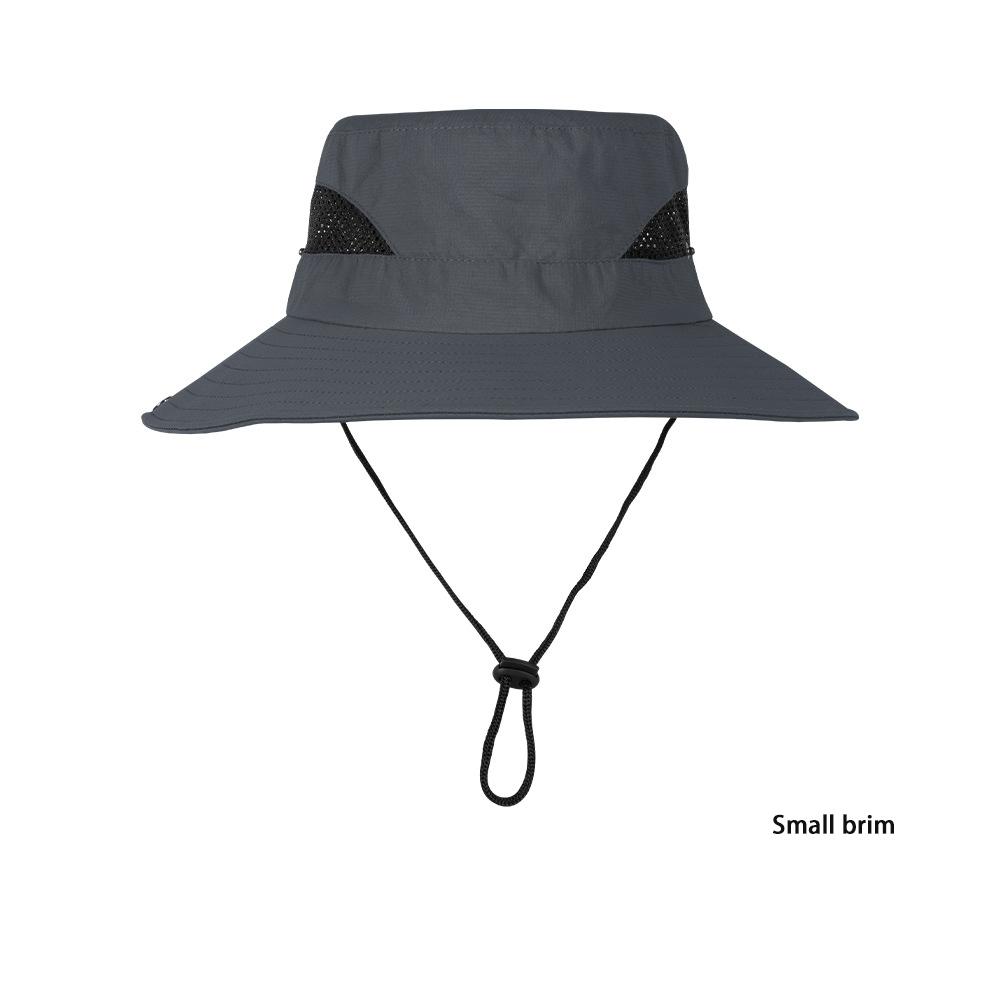 Solid Small Brim Mesh Bucket Hat Unisex Waterproof Bob Caps Hip Hop Gorros Men Women Panama Cap Beach Fishing Boonie Sunhat