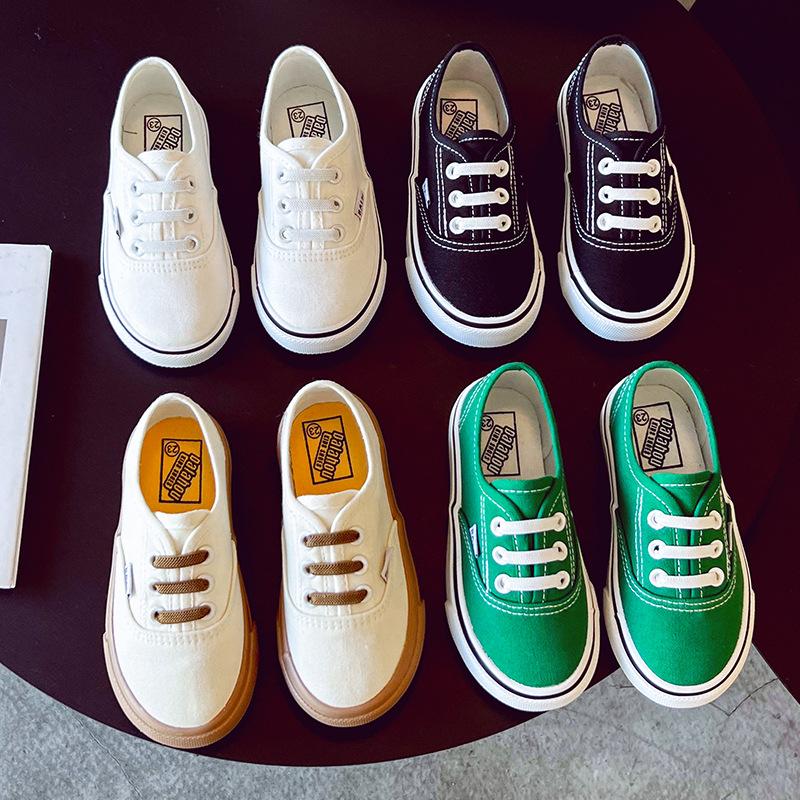 Child 2024Summer New Kids' Shoe Children's Canvas Shoes Korean Version Cloth Shoes Boys and Girls' Soft Soled Parent-child Shoes