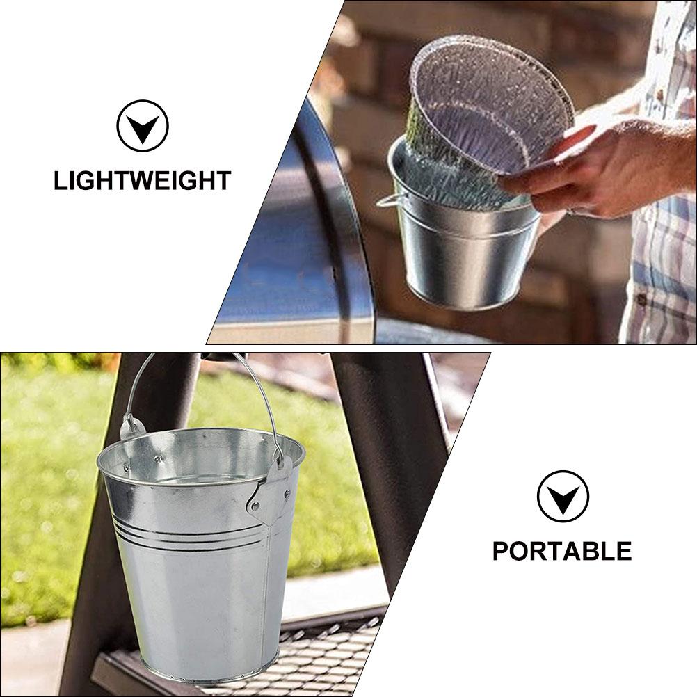 Barbecue Oil Drum Grill Grease Bucket Drip Barrel for BBQ Foil Liners Replacement