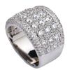Classic Women's Ring Fashion Casual Simple  All Sparkly Cubic Zircon Party Luxury Wedding