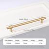 Satin Brass Drawer Pulls T Shape Furniture Handles Modern Pull Handles  Kitchen Cabinet Wardrobe