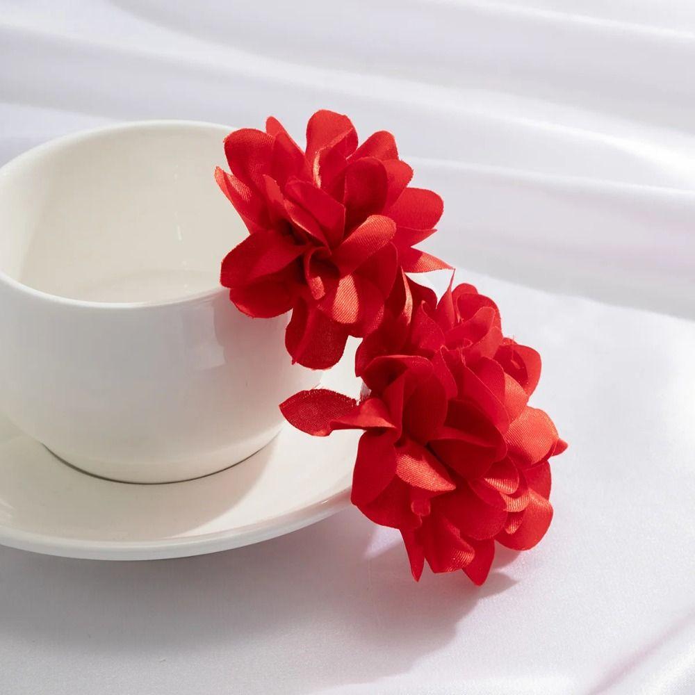 Exaggerated Flower Stud Earrings Vintage Bohemian Dangle Earring Retro Large Flower Earrings  Beach