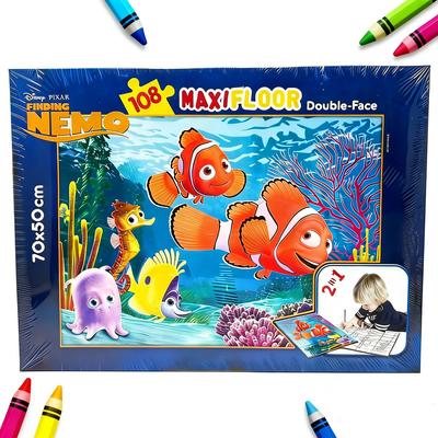 Disney  Puzzle Df Supermaxi Nemo, Size-70 X 50 Cm. with 108 Pieces, Multi Colour, One