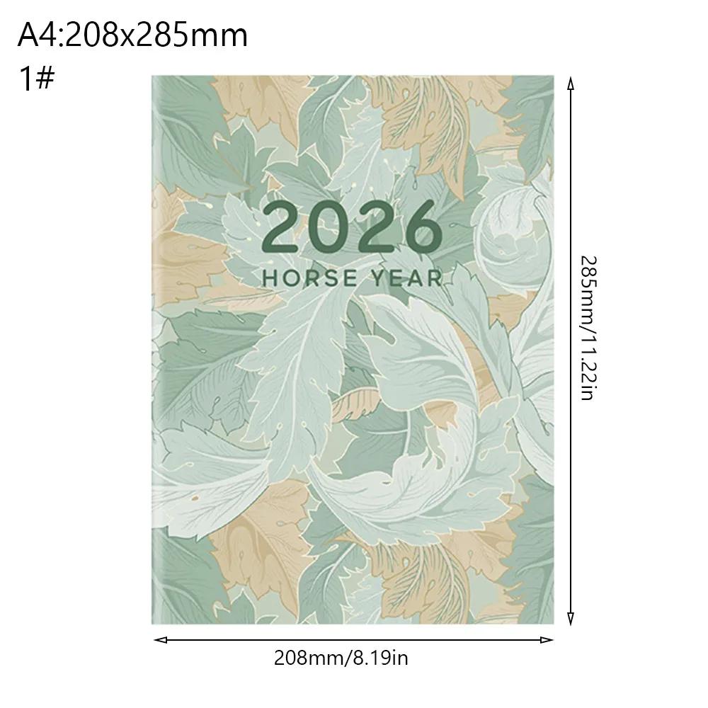 A4 A5 2026 Schedules Notebook 24 Sheets Learning Plan Planner Notebook Life Check-in Work Efficiency 2026 Calendar Planner