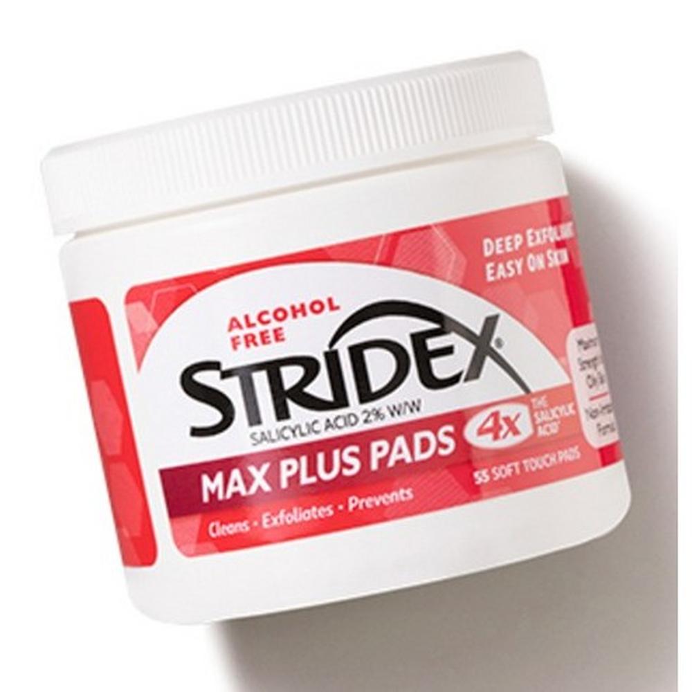 Stridex Maximum Pads 55 Pads - Strong Acne BHA Exfoliating Care, Korean 55 Pads(1pc)