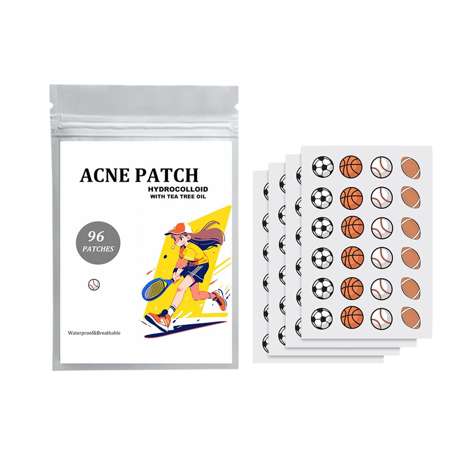 

Патчи от прыщей большой емкости, милые наклейки от прыщей, гидроколлоидные патчи от акне с гиалуроновой кислотой 96 шт. One Size жёлтый