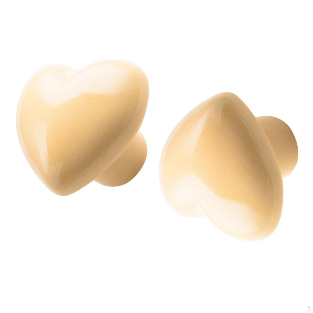 2 Ceramic Pieces Cabinet Drawer Pumps Door Pimples And Handles for Cupboard Children