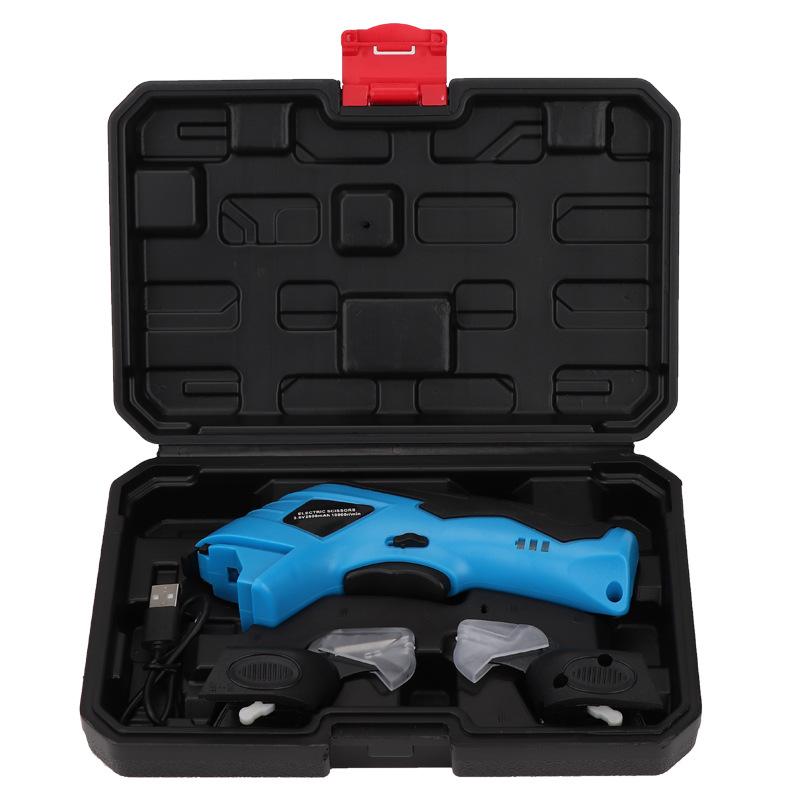 

Портативные электрические ножницы ручная машина для резки ткани, кожи, перезаряжаемый нож для шитья и резки, бытовой электроинструмент