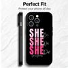 Girl Boss Lady Pink Soft Phone Case for iPhone 16 16E 17 Air 15 Pro Max 14 Plus 13 Mini 11 12 7 Black Cover Back Shell
