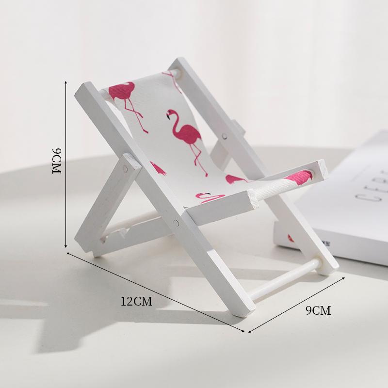 Mediterranean Wooden Mini Beach Chair Ornament - Children's Room Decor Accessory and Gift