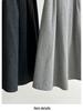 LUXI Women's Autumn Wool A-Line Korean Pleated High-Waist Midi Skirt