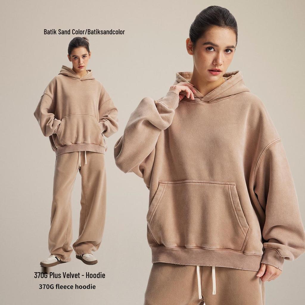 Chain Tide Menswear | 2025 Autumn/Winter Boxy Fit Ripped Distressed Hooded Sweatshirt with Plus Velvet