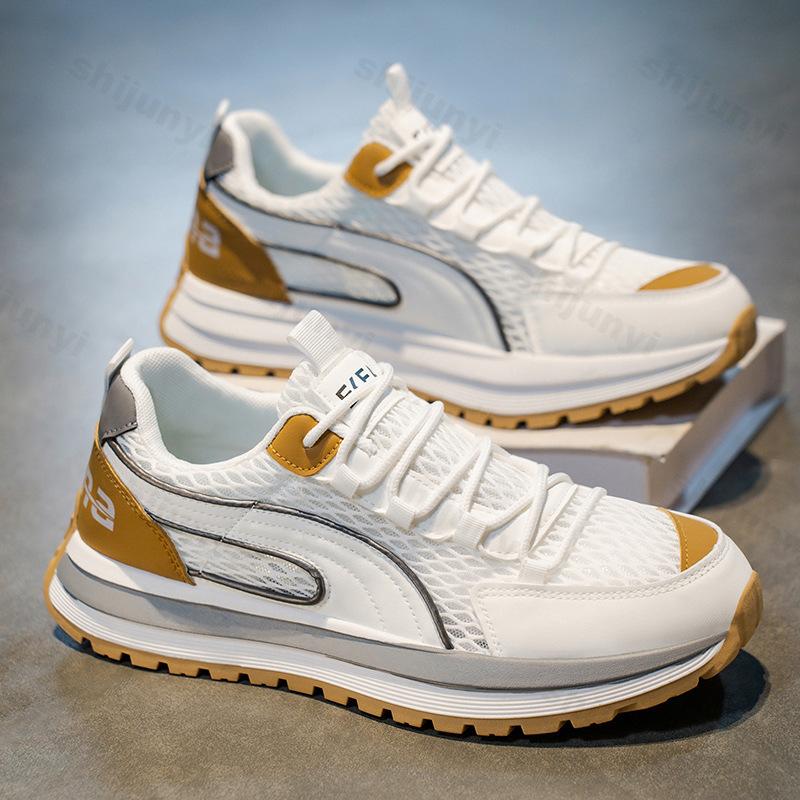 Mode Herren Nische Low Top Casual Dicke Sohle Sportschuhe 2025 Herbst Neu Mesh Atmungsaktiv Bequem Mode Vielseitig Klobige Sneaker