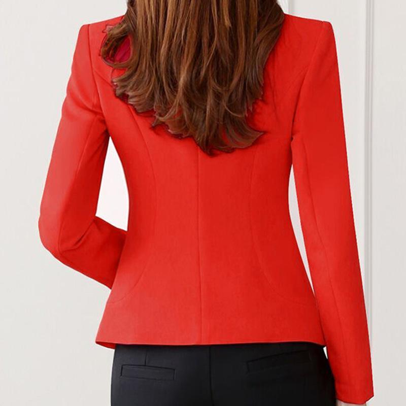 Obleková bunda Dámský módní Slim Fit Krátký ležérní dámský top oblek