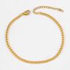 5pc 2pc Stainless Steel Width 3mm 5mm 7mm Bracelet Cuban Chain Adjustable Extension Chain Lobster Clasp DIY Men Jewelry Making
