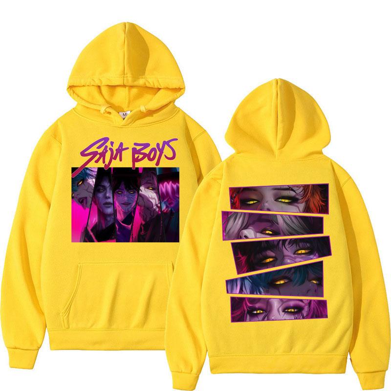 Saja Boy Kpop Lovci démonů Mikina Módní Manga Mikina Muži Ženy Podzim Zima Volná Flísová Denní Street