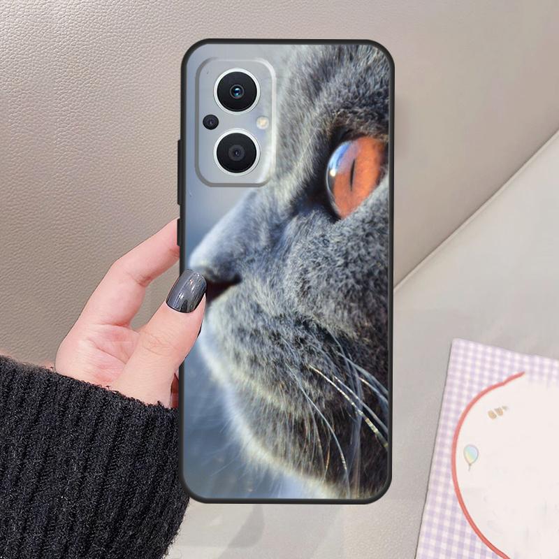 British Shorthair Cat Funda For OPPO Reno 12 14 13 11 10 Pro 11F 12F 13F 14F 7 8 Lite OPPO Find X6 X5 X8 X9 Pro Case