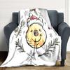 Christmas Winnie Pooh Blanket Soft Throw Blanket For Home Bedroom Bed Sofa Travel Office Solid Christmas Blanket