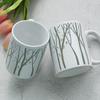 Ph414-Mug Design 2p-Forêt de Bouleaux Clairs Achromatique 2