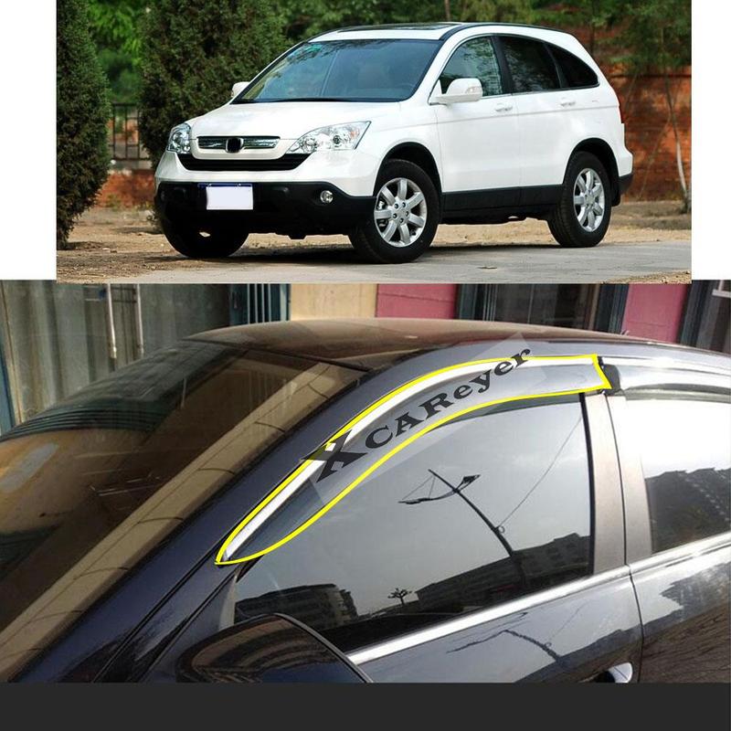 For Honda CRV CR-V 2007 2008 2009 2010 2011 Car Body Styling Sticker Plastic Window Glass Wind Visor Rain/Sun Guard Vent Parts
